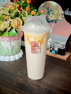 นมหมีคาราเมลปั่น