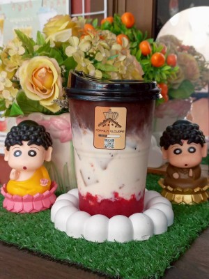 โกโก้นมสดสตรอว์เบอร์รี่ (Strawberry fresh milk cocoa)