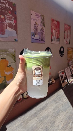 มัทฉะโฟมมะพร้าว (Coconut Matcha Cold Foam)
